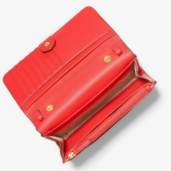 Michael Kors Jet Set Travel Medium Pebbled Leather Convertible Crossbody Bag - Picture 2 of 4